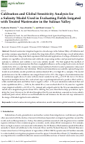 Cover page: Calibration and Global Sensitivity Analysis for a Salinity Model Used in Evaluating Fields Irrigated with Treated Wastewater in the Salinas Valley