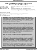 Cover page: Using EMS Dispatch to Trigger STEMI Alerts  Decreases Door-to-Balloon Times