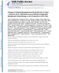 Cover page: Changes in Surgical Management of the Axilla Over 11 Years - Report on More Than 1500 Breast Cancer Patients Treated with Neoadjuvant Chemotherapy on the Prospective I-SPY2 Trial.