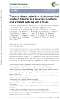 Cover page: Towards characterization of photo-excited electron transfer and catalysis in natural and artificial systems using XFELs