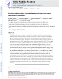 Cover page: Distinct relationships of parietal and prefrontal cortices to evidence accumulation