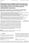 Cover page: Addressing the inter‐individual variation in response to consumption of plant food bioactives: Towards a better understanding of their role in healthy aging and cardiometabolic risk reduction