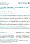 Cover page: No Causal Link between Phosphodiesterase Type 5 Inhibition and Melanoma