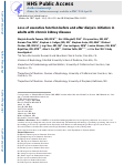 Cover page: Loss of executive function after dialysis initiation in adults with chronic kidney disease.