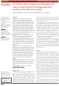 Cover page: The TEAM (Trauma Evaluation and Management) course: medical student knowledge gains and retention in the USA versus Ghana