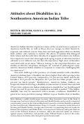 Cover page: Attitudes about Disabilities in a Southeastern American Indian Tribe