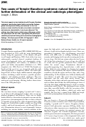 Cover page: Two cases of Temple-Baraitser syndrome: natural history and further delineation of the clinical and radiologic phenotypes.