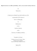 Cover page: Rigid structures in traffic probability: with a view toward random matrices