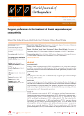 Cover page: Surgeon preferences in the treatment of thumb carpometacarpal osteoarthritis.