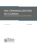 Cover page: HIV Criminalization in Florida: Penal Implications for People Living with HIV/AIDS