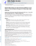 Cover page: Network Meta-analysis for Clinical Practice Guidelines: A Case Study on First-Line Medical Therapies for Primary Open-Angle Glaucoma.