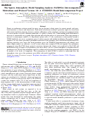 Cover page: The Sparse Atmospheric Model Sampling Analysis (SAMOSA) Intercomparison: Motivations and Protocol Version 1.0: A CUISINES Model Intercomparison Project