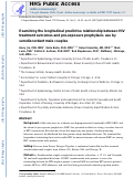 Cover page: Examining the Longitudinal Predictive Relationship Between HIV Treatment Outcomes and Pre-exposure Prophylaxis Use by Serodiscordant Male Couples.