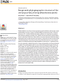 Cover page: Range-wide phylogeographic structure of the vernal pool fairy shrimp (Branchinecta lynchi)