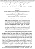 Cover page: Designing and assessing numeracy training for journalists: Toward improving quantitative reasoning among media consumers