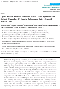 Cover page: Cyclic Stretch Induces Inducible Nitric Oxide Synthase and Soluble Guanylate Cyclase in Pulmonary Artery Smooth Muscle Cells