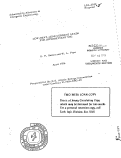 Cover page: LOW-HEAT-LEAK CURRENT LEADS FOR INTERMITTENT USE