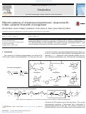 Cover page: Efficient synthesis of 4-hydroxycyclopentenones: dysprosium(III) triflate catalyzed Piancatelli rearrangement