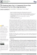 Cover page: The Drinking Water Tool: A Community-Driven Data Visualization Tool for Policy Implementation