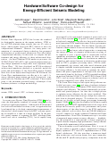 Cover page: Hardware/software co-design for energy-efficient seismic modeling