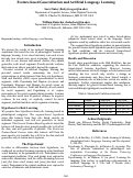 Cover page: Feature-based Generalization and Artificial Language Learning