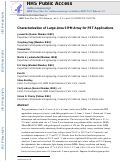 Cover page: Characterization of Large-Area SiPM Array for PET Applications