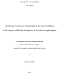 Cover page: Growth and Evolution of Electromagnetic Ion Cyclotron Waves in the Presence of Multiple Ion Species in the Earth's Magnetosphere