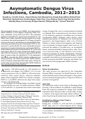 Cover page: Asymptomatic Dengue Virus Infections, Cambodia, 2012–2013 - Volume 25, Number 7—July 2019 - Emerging Infectious Diseases journal - CDC