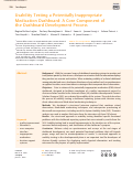 Cover page: Usability Testing a Potentially Inappropriate Medication Dashboard: A Core Component of the Dashboard Development Process.