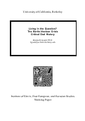 Cover page of Living in the Question? The Berlin Nuclear Crisis Critical Oral History