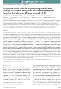 Cover page: Ecosystem-scale volatile organic compound fluxes during an extreme drought in a broadleaf temperate forest of the Missouri Ozarks (central USA)