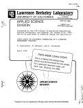 Cover page: FIELD STUDY ON OCCUPANCY SCHEDULING AS A LIGHTING MANAGEMENT STRATEGY