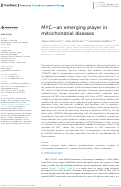 Cover page: MYC-an emerging player in mitochondrial diseases.