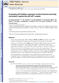 Cover page: Evaluating p97 Inhibitor Analogues for Their Domain Selectivity and Potency against the p97–p47 Complex