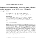 Cover page: Femtosecond isomerization dynamics in the ethylene cation measured in an EUV-pump NIR-probe configuration