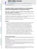 Cover page: Cannabinol inhibits oxytosis/ferroptosis by directly targeting mitochondria independently of cannabinoid receptors