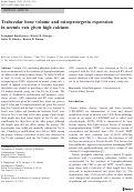 Cover page: Trabecular bone volume and osteoprotegerin expression in uremic rats given high calcium