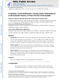 Cover page: Evaluating a novel treatment for coronary artery inflammation in acute Kawasaki disease: a Phase I/IIa trial of atorvastatin