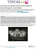 Cover page: Computed Tomography Findings in Non-Obstetric Vulvar Hematoma: A Case Report