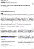 Cover page: Sun exposure drives Antarctic cryptoendolithic community structure and composition