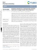 Cover page: Atomistic simulations of mechanically activated reactions for oxygen release from polymers