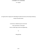 Cover page: A Cognition-Driven Approach To Modeling Document Generation and Learning Underlying Contexts From Documents