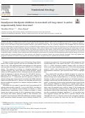 Cover page: Neoadjuvant checkpoint inhibition in non-small cell lung cancer: Is earlier unquestionably better than later?