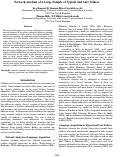 Cover page: Network Analysis of a Large Sample of Typical and Late Talkers