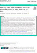 Cover page: Inferring time series chromatin states for promoter-enhancer pairs based on Hi-C data