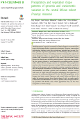 Cover page: Precipitation and vegetation shape patterns of genomic and craniometric variation in the central African rodent Praomys misonnei