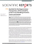 Cover page: Key Role for the Organic Anion Transporters, OAT1 and OAT3, in the in vivo Handling of Uremic Toxins and Solutes