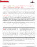 Cover page: Inflammatory Markers Associated With Subclinical Coronary Artery Disease: The Multicenter AIDS Cohort Study