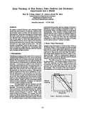 Cover page: Early Warnings of Plan Failure, False Positives and Envelopes: Experiments and a Model