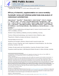 Cover page: Efficacy of vitamin D3 supplementation on cancer mortality: Systematic review and individual patient data meta-analysis of randomised controlled trials